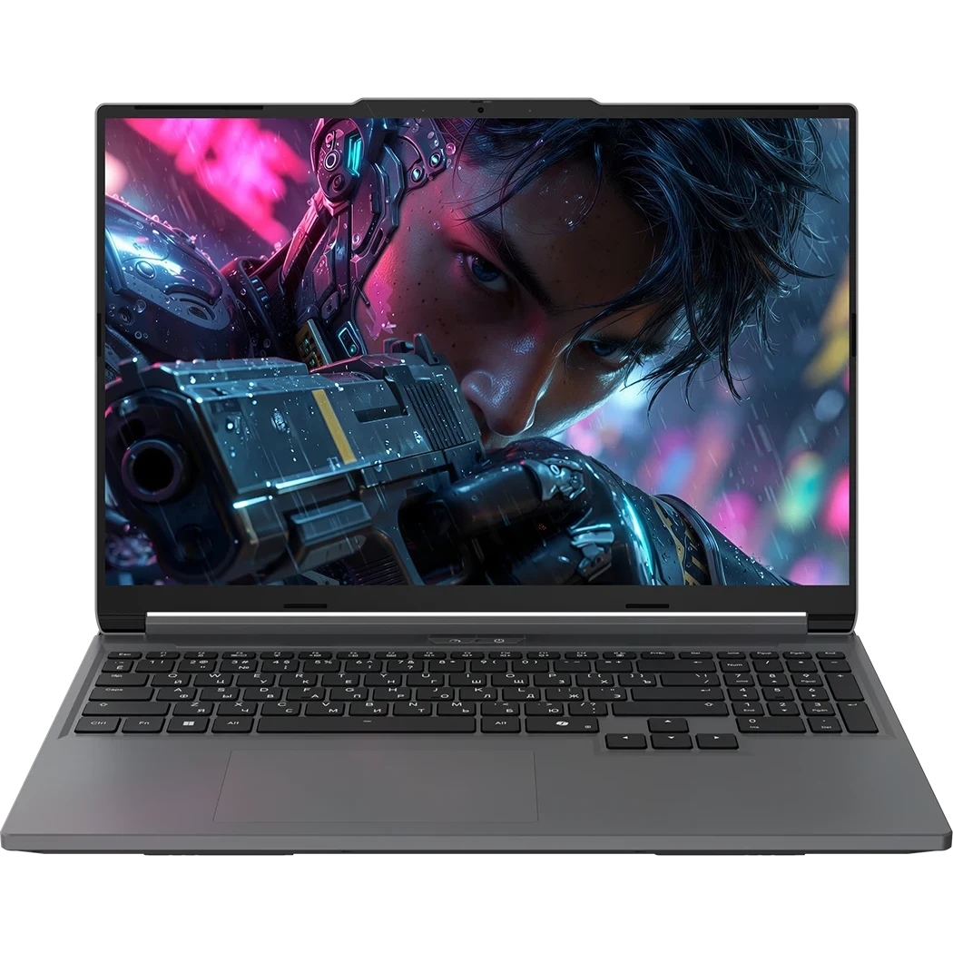Ноутбук MAIBENBEN X-Treme Typhoon X16C (X16C-R725560F44HG4E10-Win11) Ryzen 7 H 255 16Gb SSD 512Gb NVIDIA RTX 5060 8Gb 16 WUXGA IPS Cam 60Вт*ч Серый