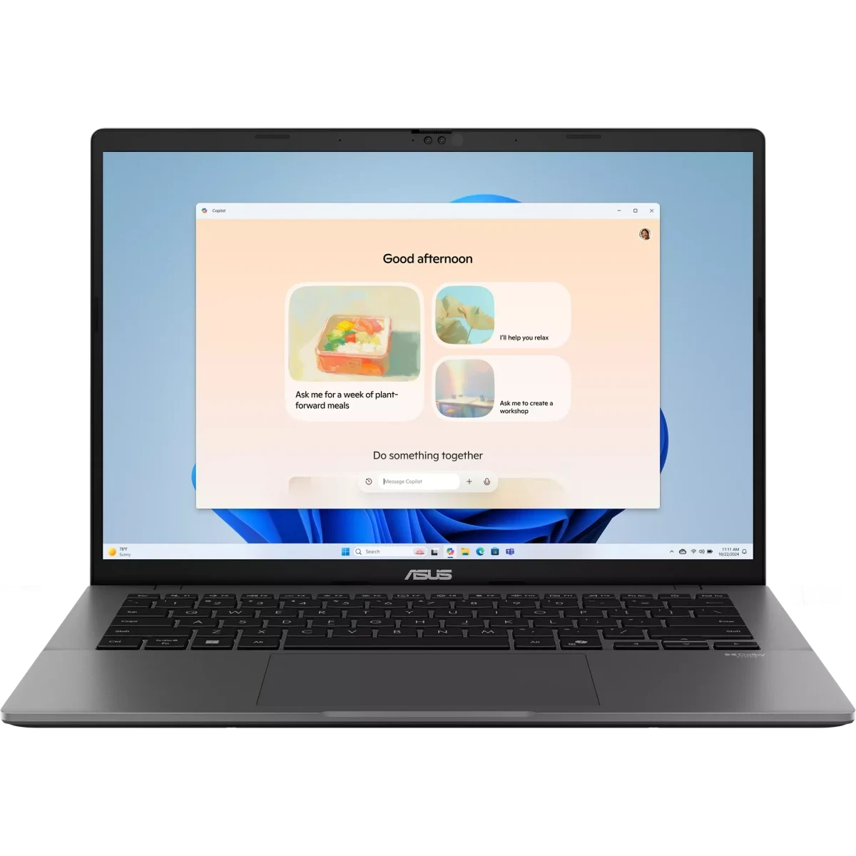 Ноутбук Asus VivoBook S14 S3407AA-SF076 (90NB1762-M004K0) Core Ultra 5 325 16Gb SSD512Gb Intel Graphics 14" OLED WUXGA (1920x1200) без ОС grey WiFi