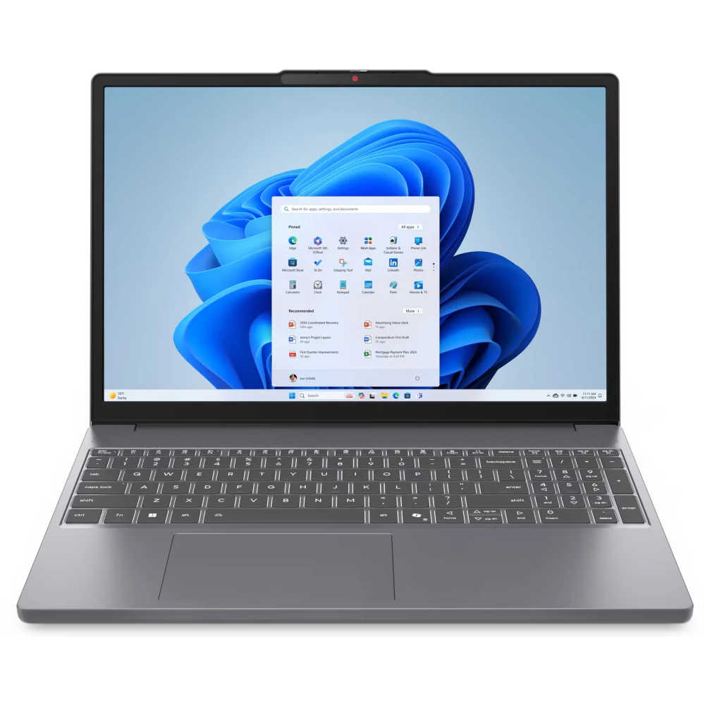 Ноутбук Lenovo IdeaPad Slim 3 15IRH10 (83K100VDIN) 15,3" WUXGA IPS 300N/i5-13420H/8Gb/512Gb SSD/UMA/no OS/Luna Grey