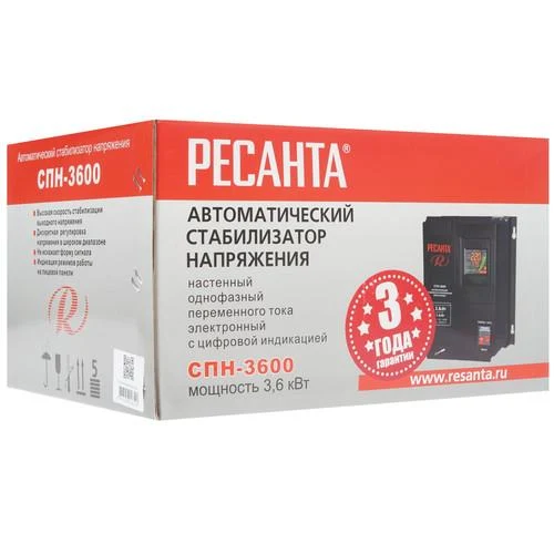 Стабилизатор напряжения Ресанта СПН-3600 — фото 8