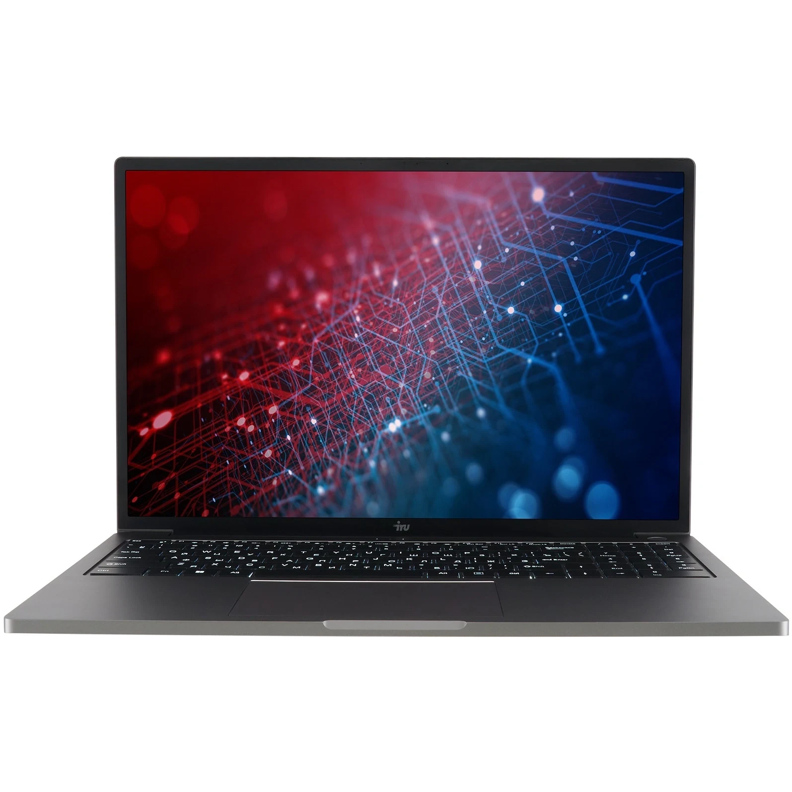 Ноутбук IRU Strato 16ALMR (2142318-Win11P) Core i5 12450H 16Gb SSD512Gb Intel UHD Graphics 16" IPS FHD (1920x1200) grey WiFi BT Cam 5400mAh