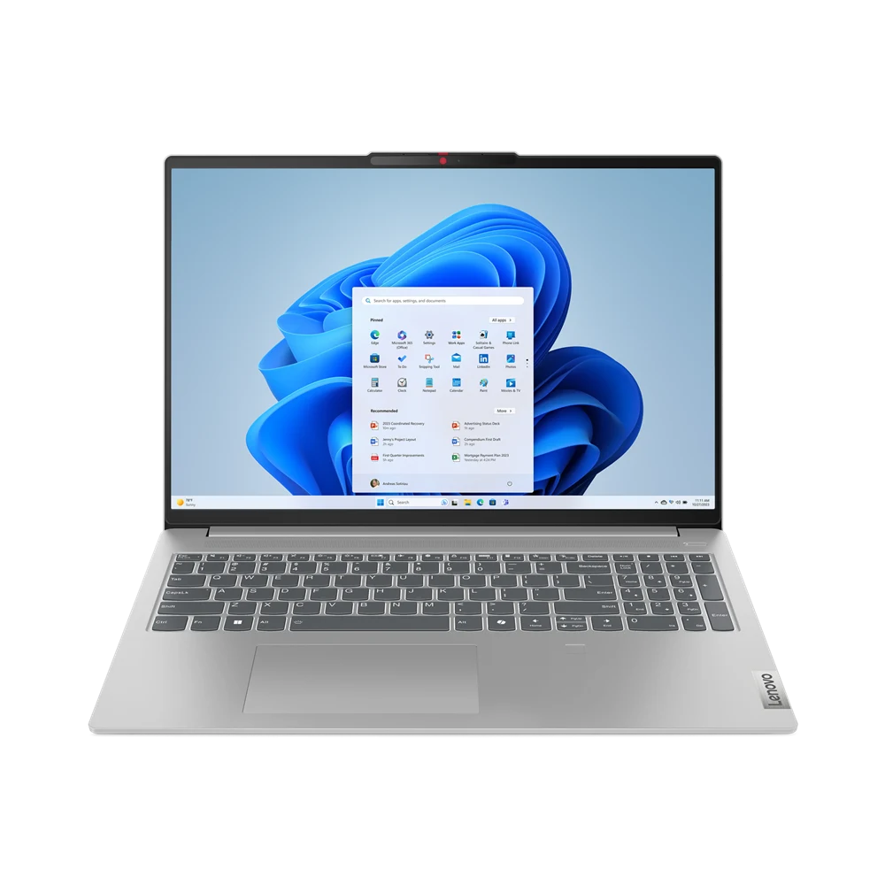 Ноутбук Lenovo IdeaPad Slim 5 16IMH9 (83DC00AVIN) Intel Core Ultra 5 125H/16Gb/SSD512Gb/16"/IPS/WUXGA/1920x1200/60Hz/NoOS/Cloud Grey/1.82kg