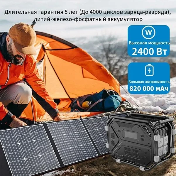 Портативная электростанция FORIEC YC2400 220V 2400Вт 819000мAч — фото 3