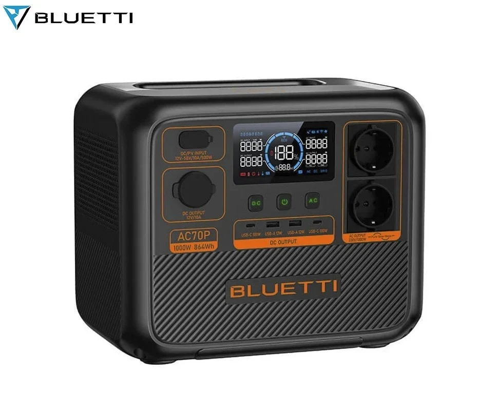 Портативная электростанция Bluetti AC70P 864 Вт/ч 1000 Вт