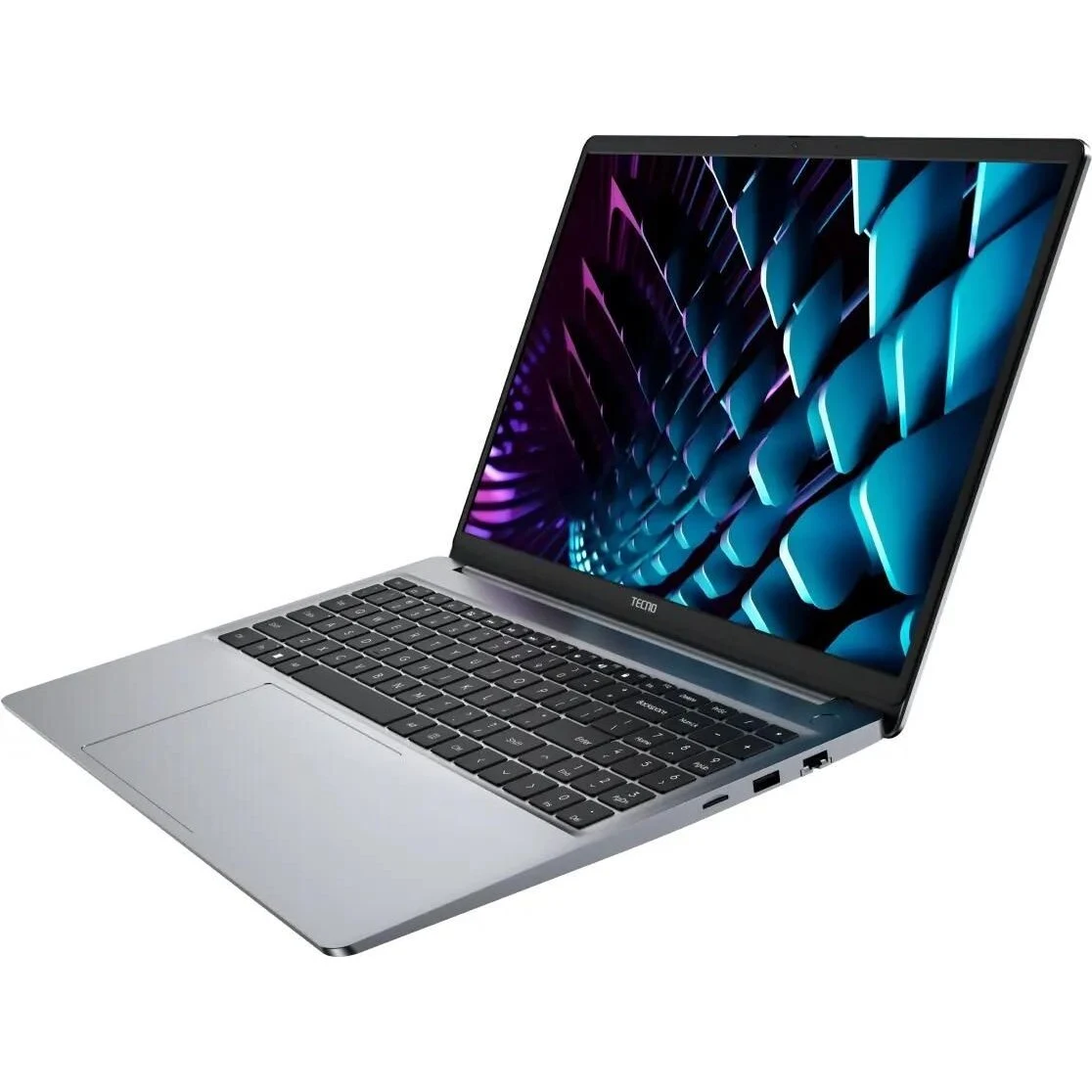 Ноутбук Tecno MegaBook K16SDA (71003300341) Ryzen 5 7430U 16Gb SSD512Gb AMD Radeon Graphics 16" IPS WUXGA (1920x1200) Win11Home grey WiFi BT Cam