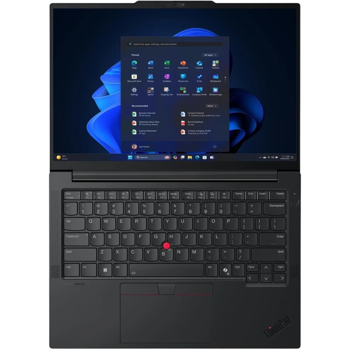 Ноутбук ThinkPad E14 (21U2002LUS) Gen 7 14" WUXGA (1920x1200) IPS Touch, Ultra 5 226V, 16GB Soldered LPDDR5X, 512GB SSD M.2, Intel Arc 130V, WiFi, BT — фото 4