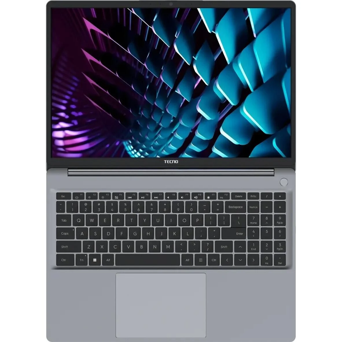 Ноутбук Tecno MegaBook K16SDA (71003300341) Ryzen 5 7430U 16Gb SSD512Gb AMD Radeon Graphics 16" IPS WUXGA (1920x1200) Win11Home grey WiFi BT Cam — фото 3