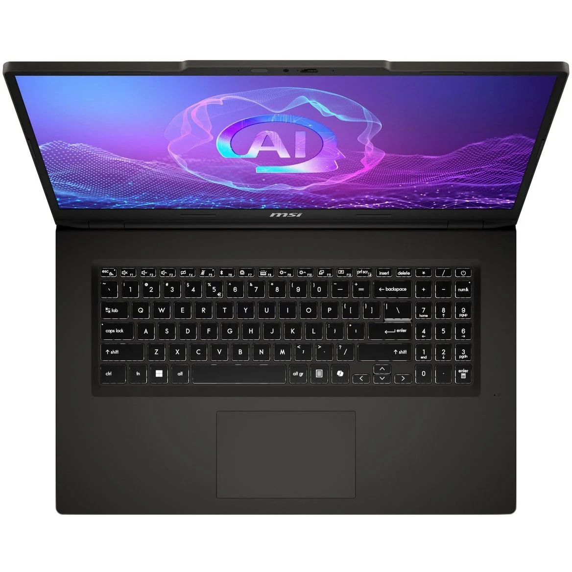 Ноутбук MSI VenturePro 17 AI A2HVEG-029XRU (9S7-17U111-029) Intel Core Ultra 5 225H/16Gb (2*8 D5)/SSD512Gb/RTX4050 6Gb (45W)/17.3"/IPS/1920x1080/NoOS — фото 4