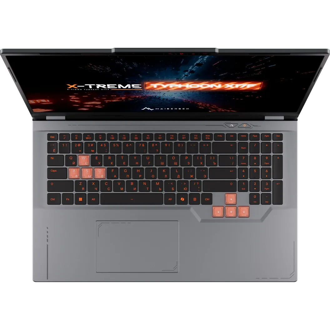 Ноутбук Maibenben X17F-R989560F34HG4E10-Win11H Ryzen 9 8940HX 16Gb SSD512Gb Nvidia GeForce RTX 5060 8Gb 17.3" IPS FHD (1920x1080)grey WiFi BT Cam 5200 — фото 11