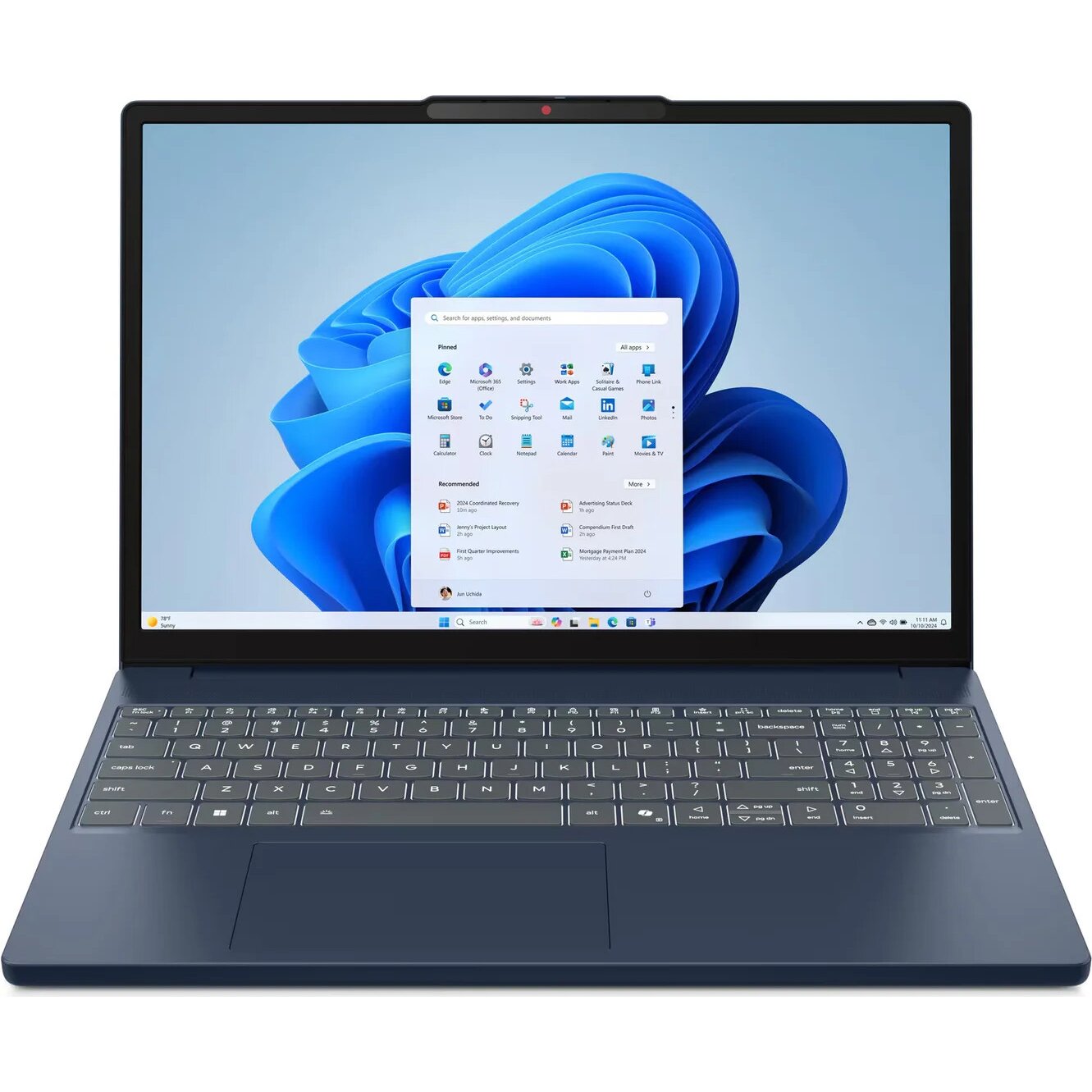 Ноутбук Lenovo IdeaPad Slim 3 15ARP10 (83K700B0PB) Cosmic Blue