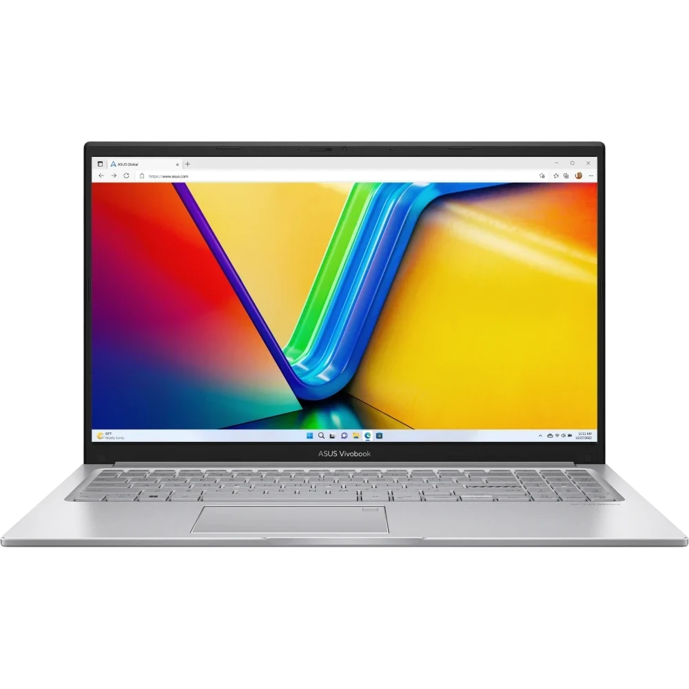 Ноутбук ASUS Vivobook 15 F1504VA-BQ336 (90NB13Y2-M01XM0) Intel Core 5 120U/16Gb (D5)/SSD512Gb/UMA/15.6"/IPS/FHD/1920x1080/60Hz/NoOS/Silver/1.7kg