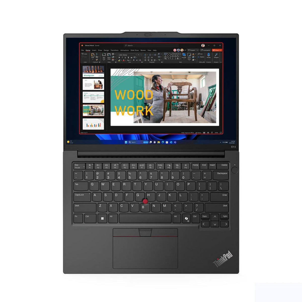 Ноутбук Lenovo ThinkPad E14 G6 (21M7A002CD_W11Pro) клав.рус.грав Black 14" WUXGA Ultra 5 125H/16Gb/512Gb SSD/клавиатура без подсветки — фото 4