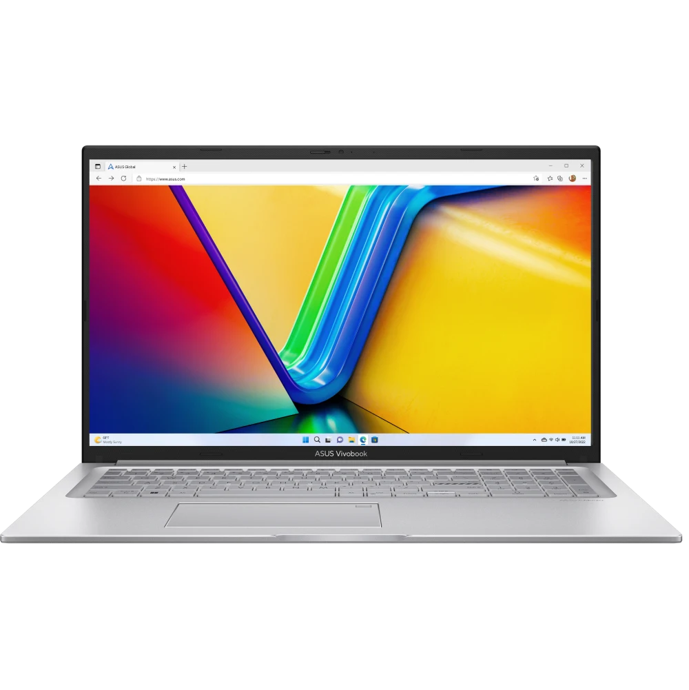 Ноутбук ASUS VivoBook X1704VA-AU1107 (90NB13X1-M00MT0) Silver 17.3" FHD Core 7 150U/16Gb/SSD1Tb/noOS