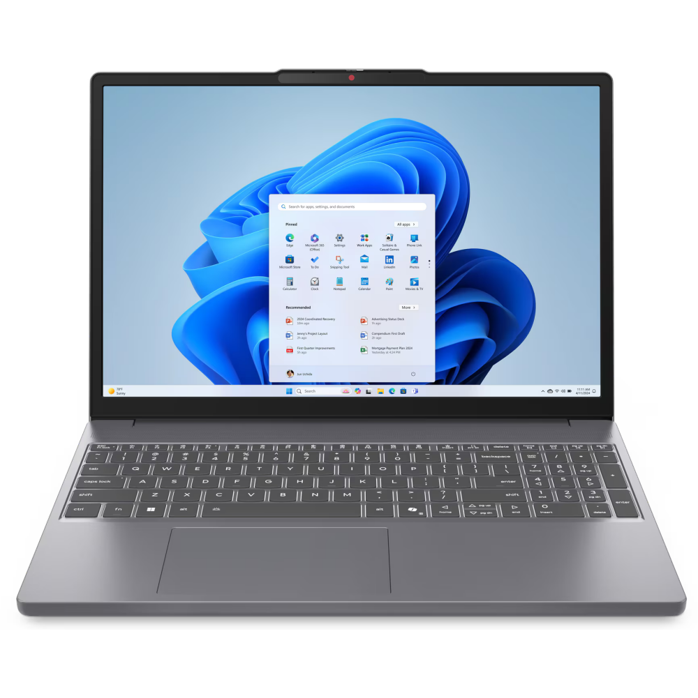Ноутбук Lenovo IdeaPad Slim 3 15IRH10 (83K100DVPS) Core i5 13420H 16Gb SSD512Gb Intel UHD Graphics 15.3" IPS WUXGA (1920x1200) без ОС grey WiFi BT Cam