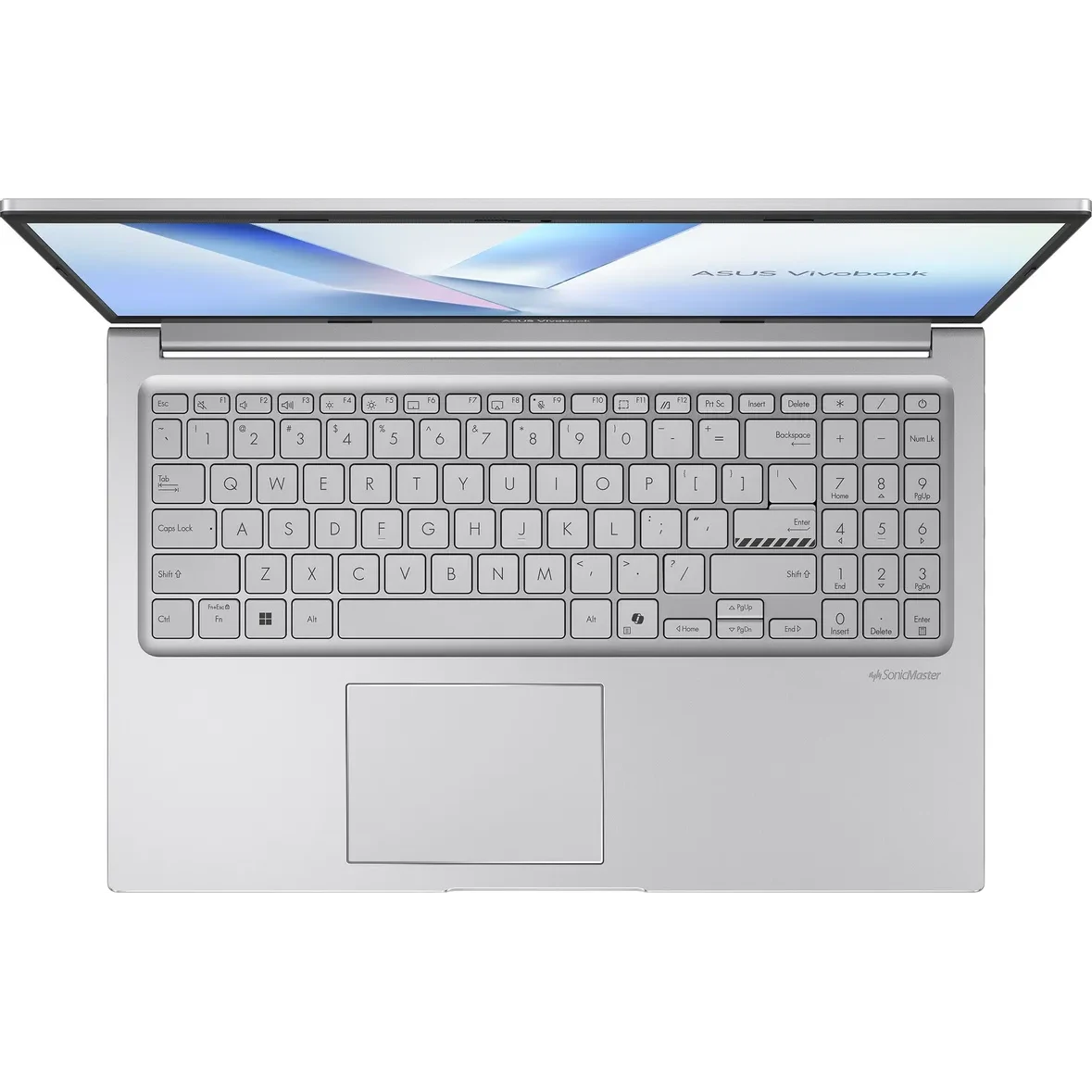 Ноутбук Asus Vivobook 15 X1504MA-BQ056 (90NB17I2-M01360) Core 3 310 8Gb SSD512Gb Intel Graphics 15.6" IPS FHD (1920x1080) без ОС silver WiFi BT Cam — фото 4