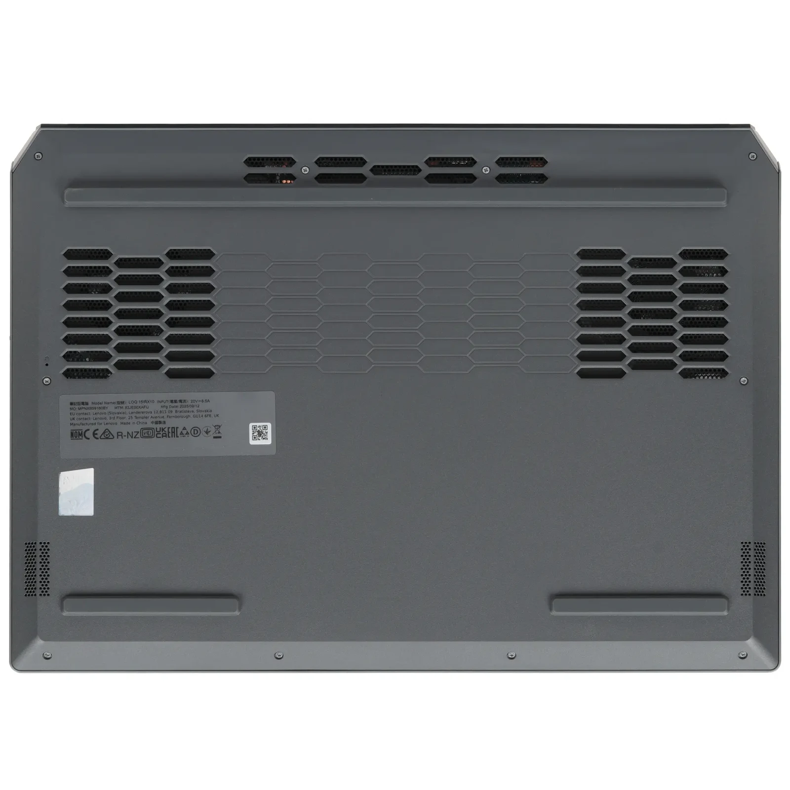 Ноутбук Lenovo LOQ 15IRX10 (83JE00XAFU-Win11) i7-14700HX 16Gb SSD 1Tb NVIDIA RTX 5060 8Gb 15,6 FHD IPS Cam 60Вт*ч(ENG SL) KBD RUENG Серый — фото 7
