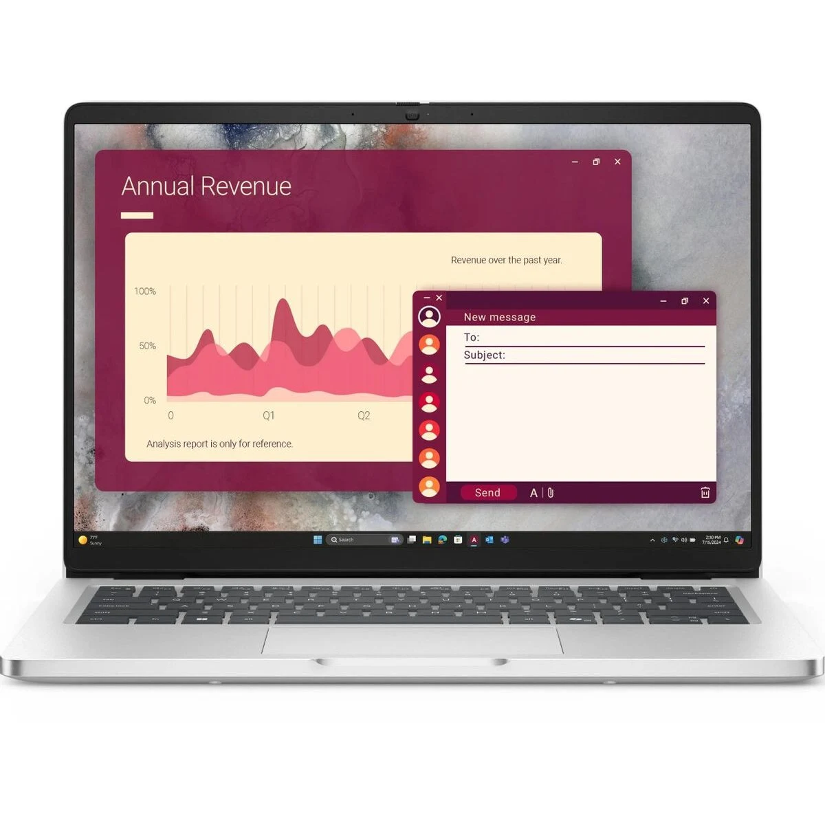 Ноутбук Dell Pro 14 (PRO14-7653) Core Ultra 7 255U 16Gb SSD512Gb Intel Graphics 14" WVA FHD+ (1920x1200) Linux grey WiFi BT Cam