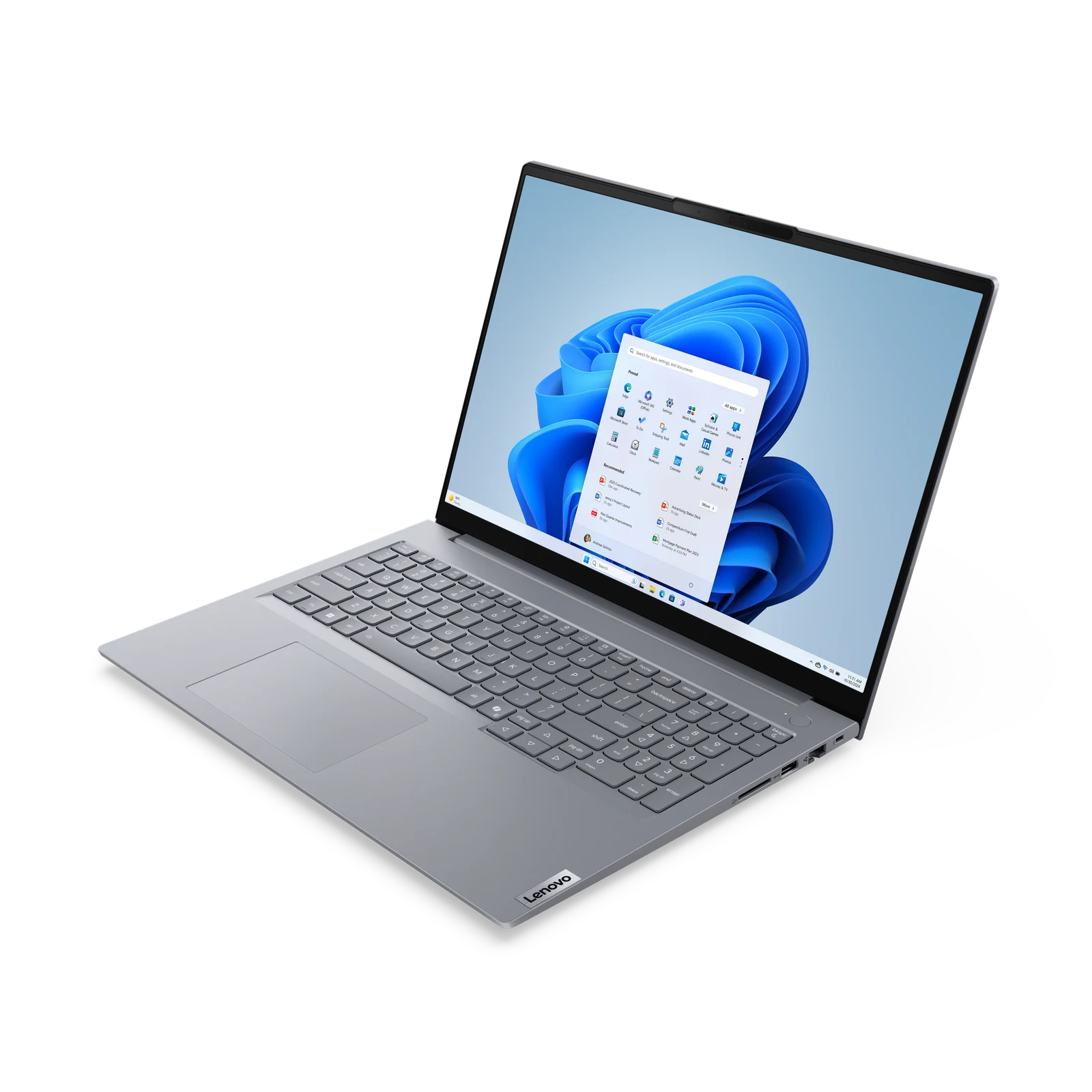 Ноутбук LENOVO ThinkBook 16 G8 IRL (21SH0049GQ) 16" IPS WUXGA Core 5 210H/16Gb/512Gb SSD/VGA int/FP/noOS/grey — фото 3