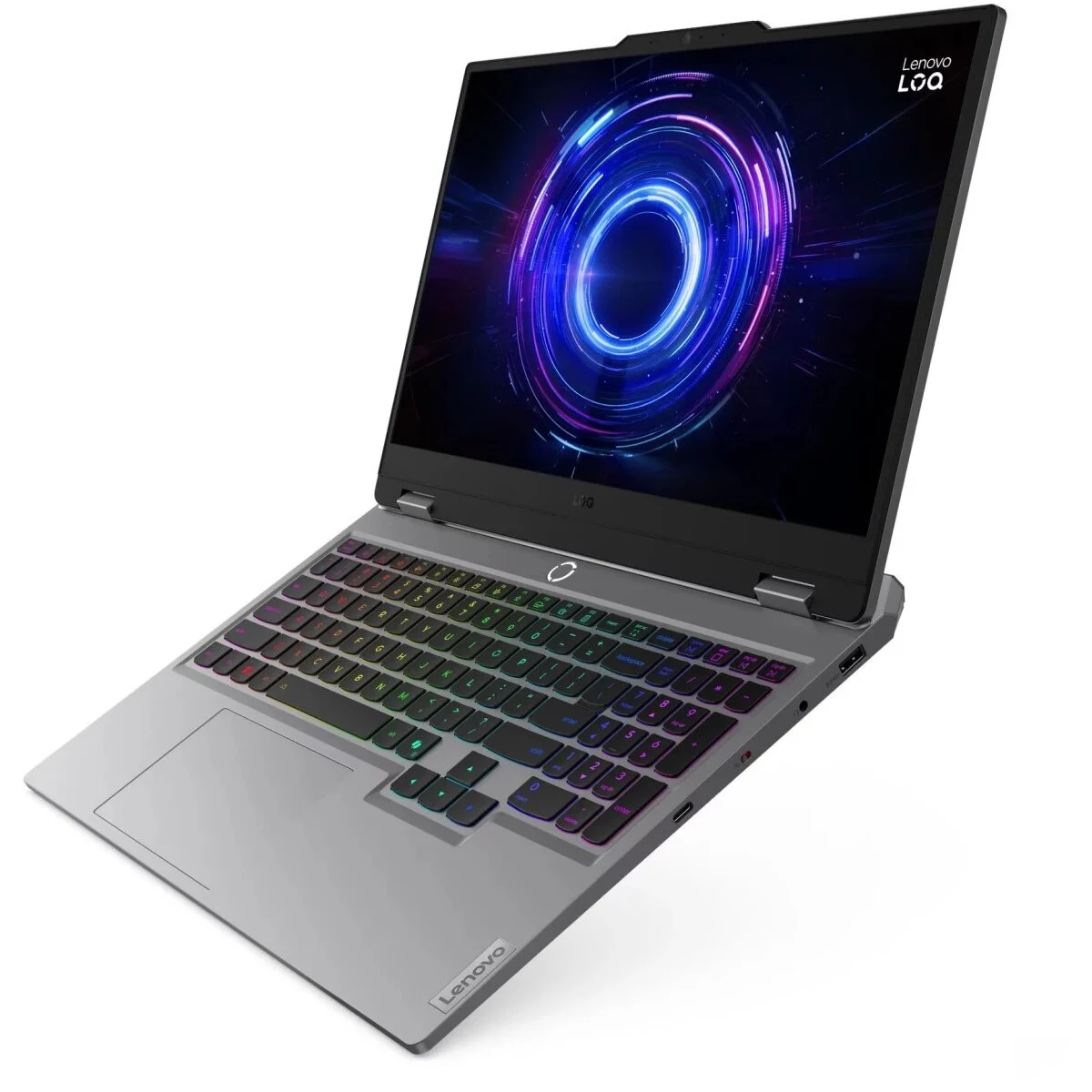 Ноутбук Lenovo LOQ 15IRX10 (83JE00YLPS) Core i7 14700HX 16Gb SSD512Gb NVIDIA GeForce RTX 5060 8Gb 15.6" IPS FHD (1920x1080) без ОС grey WiFi BT Cam — фото 4