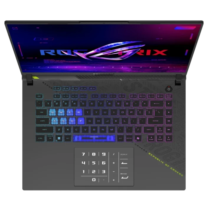Ноутбук ASUS ROG Strix G16 G614PM-TS175 (90NR0KW8-M00970_32) AMD Ryzen 9 8940HX 2400MHz/16"/2560х1600/32GB/512GB SSD/NVIDIA GeForce RTX 5060 8GB/Wi-Fi — фото 4