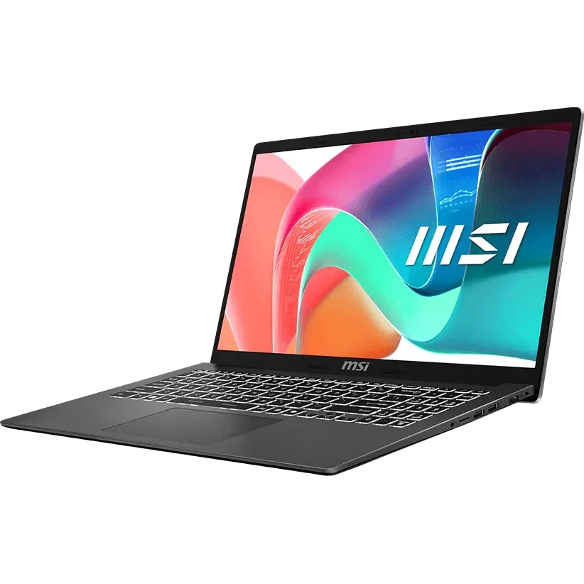 Ноутбук MSI Modern 15 F1MXG-1278XRU (9S7-15S111-1278) Intel Core 7 150U/16Gb (2*8 D5)/SSD512Gb/15.6"/IPS/FHD/1920x1080/60Hz/NoOS/RJ-45/Platinum Gray — фото 2