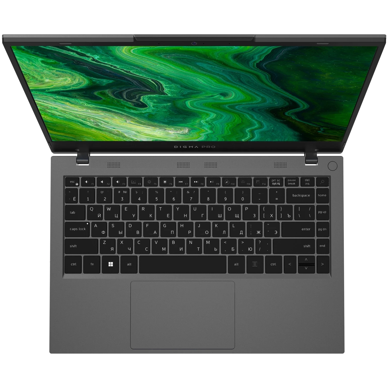 Ноутбук Digma Pro Fortis M DN14P5-ADXW03 Core i5 1235U 16Gb SSD512Gb Intel Iris Xe graphics 14.1" IPS FHD (1920x1080) Wind 11 Pro grey WiFi BT Cam — фото 3
