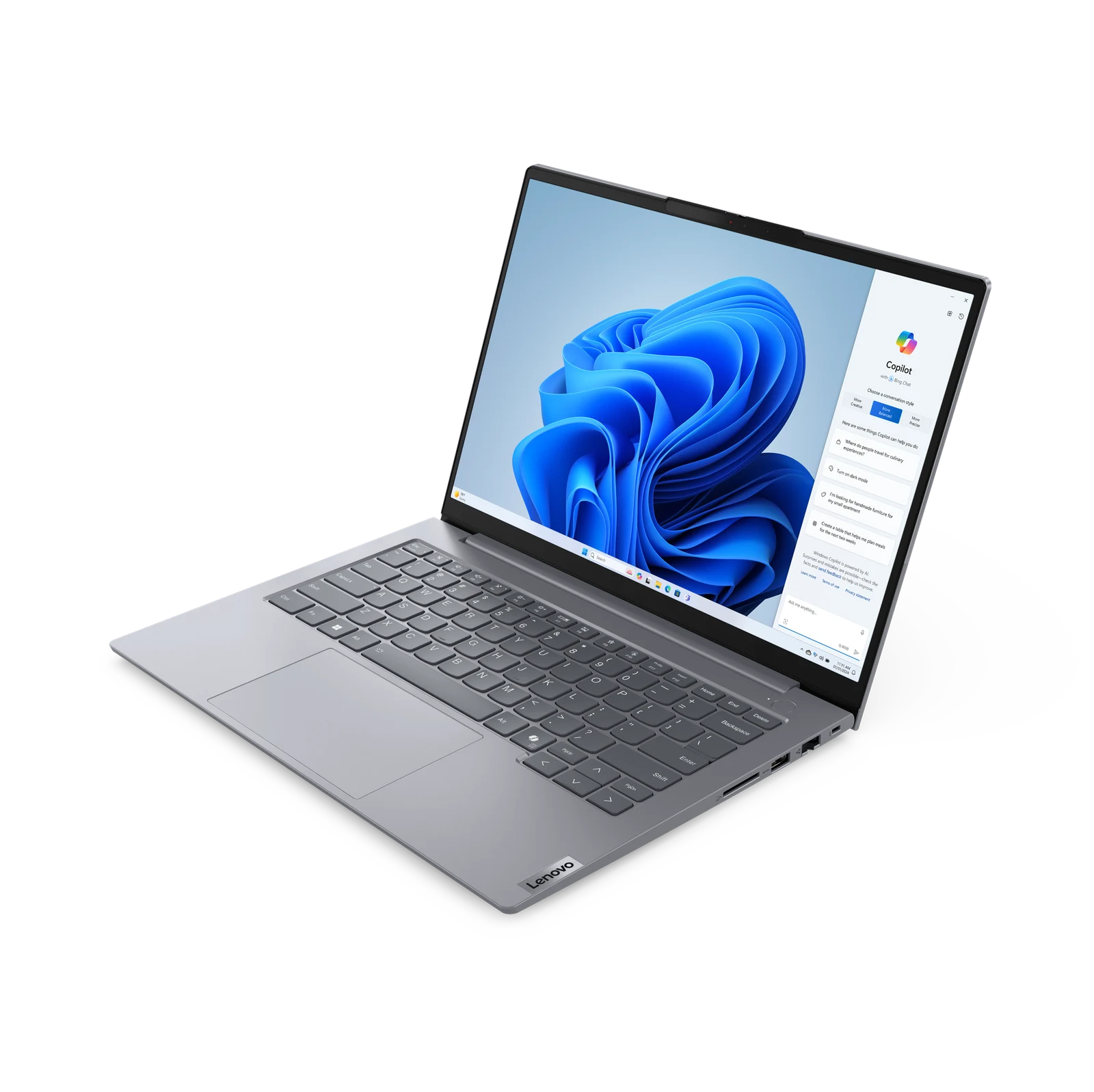 Ноутбук LENOVO ThinkBook 14 G7 ARP (21MV00DJSA) 14" IPS WUXGA AMD Ryzen 5 7535HS/32Gb/512Gb SSD/VGA int/noOS/grey — фото 3