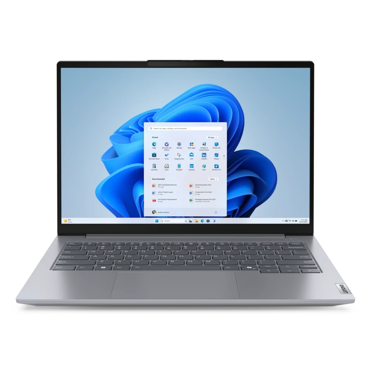 Ноутбук Lenovo ThinkBook 14 G7 ARP (21MV00A5AK) 14.0" WUXGA 300nits, R5-7535HS, 16GB DDR5, 512GB SSD, Integrated, IR FHD Cam, Wi-fi AX 2x2-6E+BT