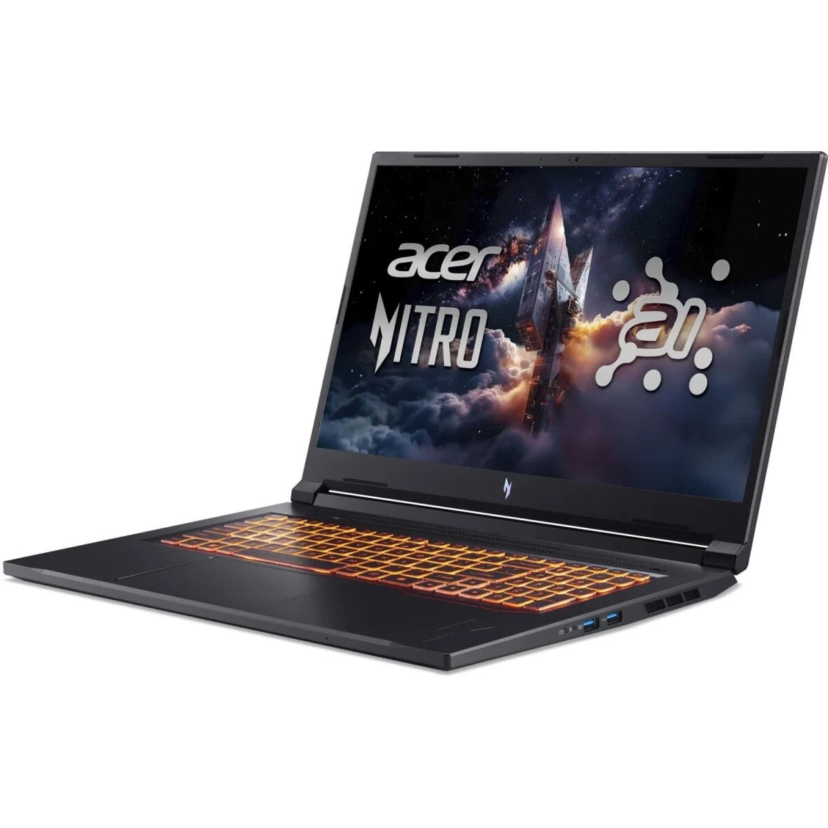 Ноутбук Acer Nitro V 17 AI ANV17-41-R0DP (NH.QYVCD.008) Ryzen 5 240 16Gb SSD1Tb NVIDIA GeForce RTX 5060 8Gb 17.3" IPS FHD (1920x1080) без ОС black WiFi — фото 3