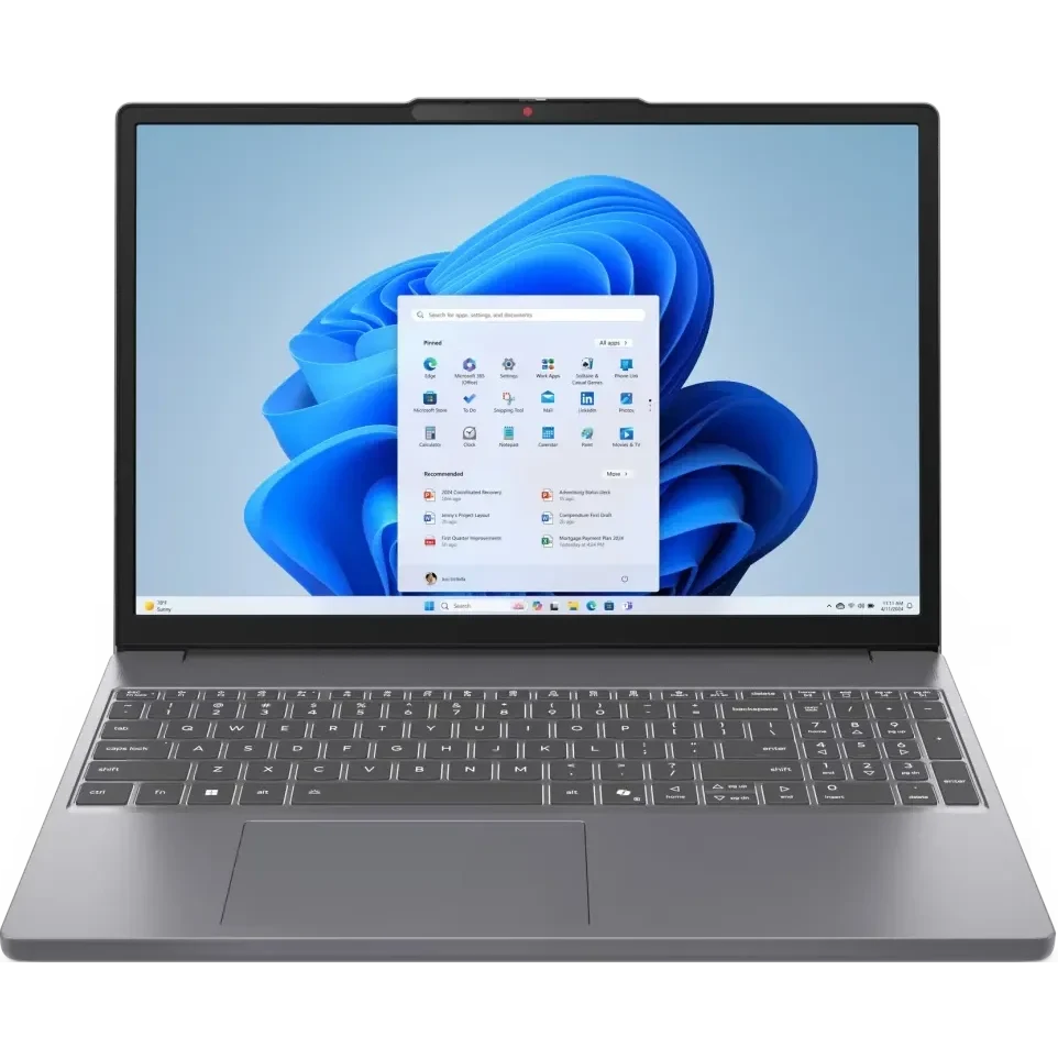 Ноутбук Lenovo IdeaPad Slim 3 15IRH10 (83K100CSRM) 15.3" WUXGA 1920x1200/Intel Core i7 13620H/16 Gb/1 Tb SSD/Intel UHD Graphics/No OS/серый/1.59 кг — фото 1