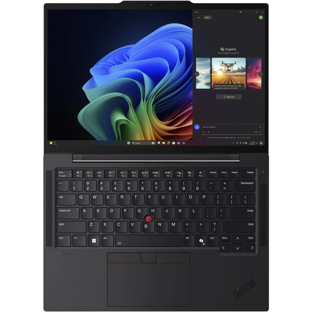 Ноутбук Lenovo ThinkPad T14s G6 (21R1002TUS-Win11Pro) Core Ultra 7 255U 16Gb SSD512Gb Intel Arc 14" IPS WUXGA (1920x1200) black WiFi BT Cam — фото 8