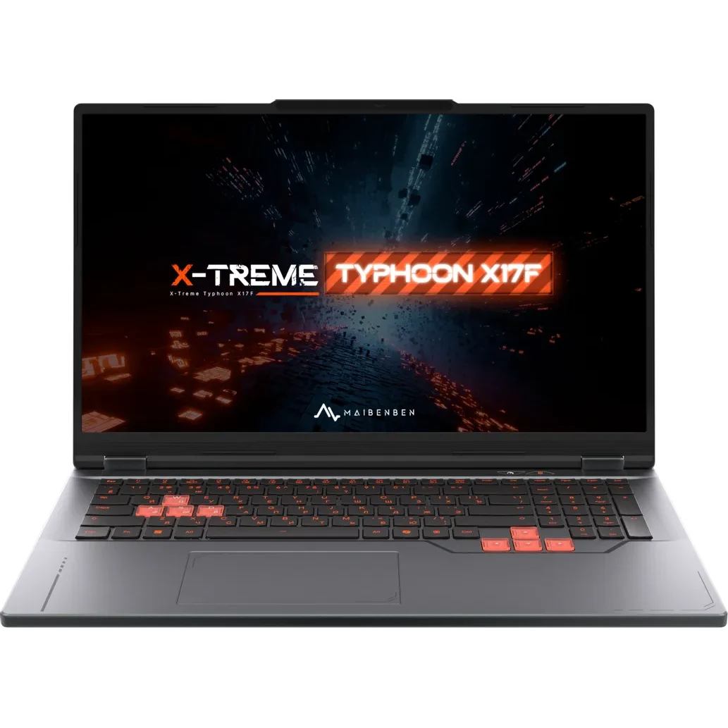 Ноутбук Maibenben X17F-R774350G34LG4E10-Linux Ryzen 7 7445HS 16Gb SSD1Tb Nvidia GeForce RTX 3050 4Gb 17.3" IPS FHD (1920x1080)grey WiFi BT Cam 5200mAh