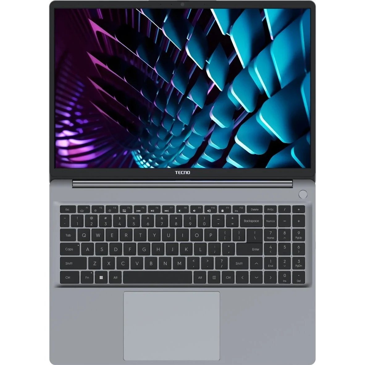 Ноутбук TECNO Megabook K16S K16SDA 4894947112751 Ryzen 5 7430U 16Gb SSD 512Gb AMD Radeon Graphics 16 WUXGA IPS Cam 70Вт*ч Win11 Серый — фото 3