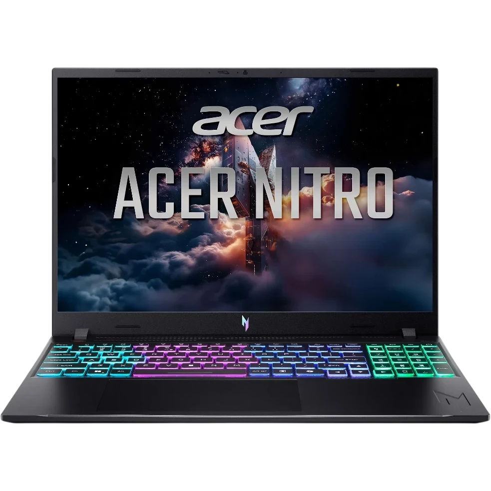 Ноутбук Acer Nitro V 16S ANV16-I31-76Z5 (NH.U5DCD.002) Core 7 240H 16Gb SSD512Gb NVIDIA GeForce RTX 5070 8Gb 16" IPS WUXGA (1920x1200) безОС black WiFi