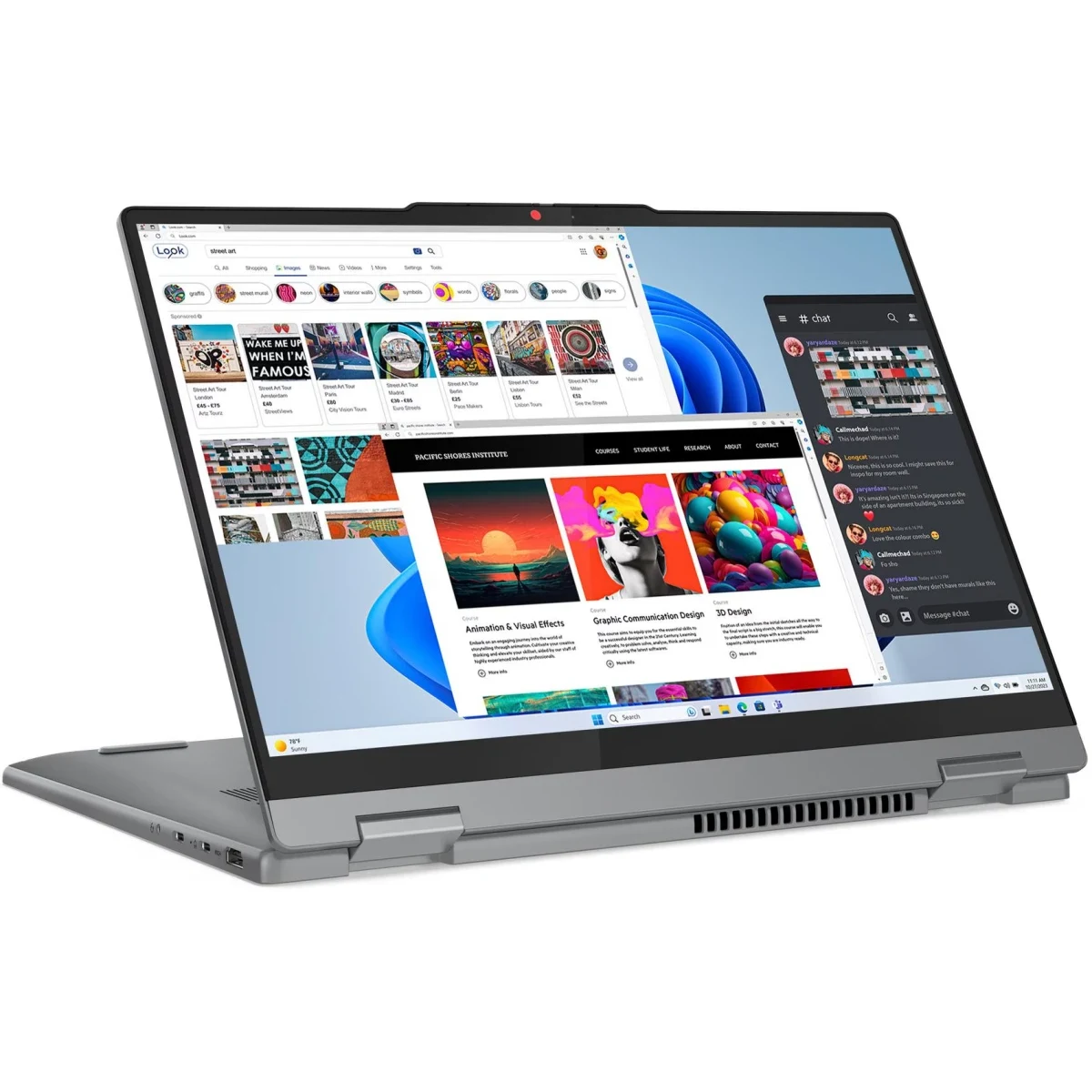 Ноутбук Lenovo IdeaPad 5 14IRH9 (83KX007VRK) Core i5 13420H 16Gb SSD512Gb Intel UHD Graphics 14" IPS Touch WUXGA (1920x1200) без ОС grey WiFi BT Cam — фото 9