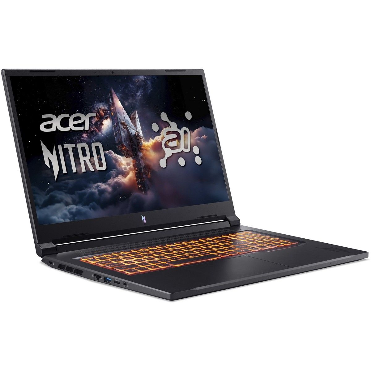 Ноутбук Acer Nitro V 17 AI ANV17-41-R6A6 (NH.QYVCD.005_32Win11P) AMD Ryzen 7 260 3800MHz/17.3"/1920x1080/32GB/1024GB SSD/NVIDIA GeForce RTX 5060 8GB — фото 3