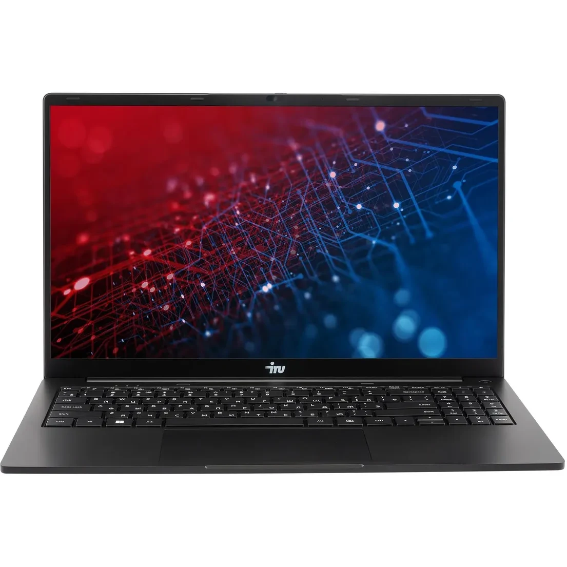 Ноутбук IRU Strato 15ALID4-2168045 Core i7 1280P 16Gb SSD512Gb Intel UHD Graphics 15.6" IPS FHD (1920x1080) без ОС black WiFi BT Cam 6000mAh — фото 1