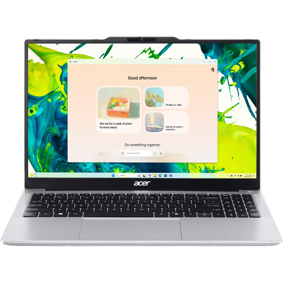 Ноутбук Acer Aspire Lite 15 AL15-53P-56PA (NX.DGCEM.001-Win11Pro) Core 5 120U 16Gb SSD 512Gb Intel Graphics 15,6 FHD IPS Cam KBD RU/ENG Серебристый