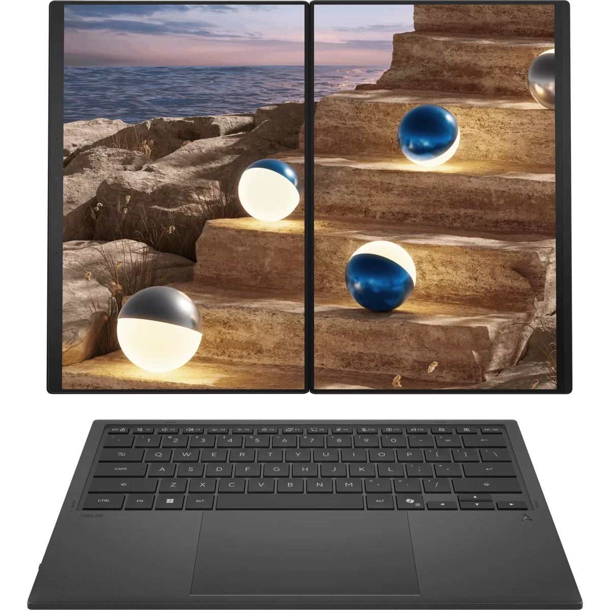 Ноутбук ASUS Duo Touch 14+ UX8407AA-SN537X (90NB16V1-M00VT0) 14"(2880x1800 OLED 16:10)/Touch/Intel Core Ultra X9 378H(2Ghz)/32768Mb/2TbPCISSDGb/noDVD — фото 2