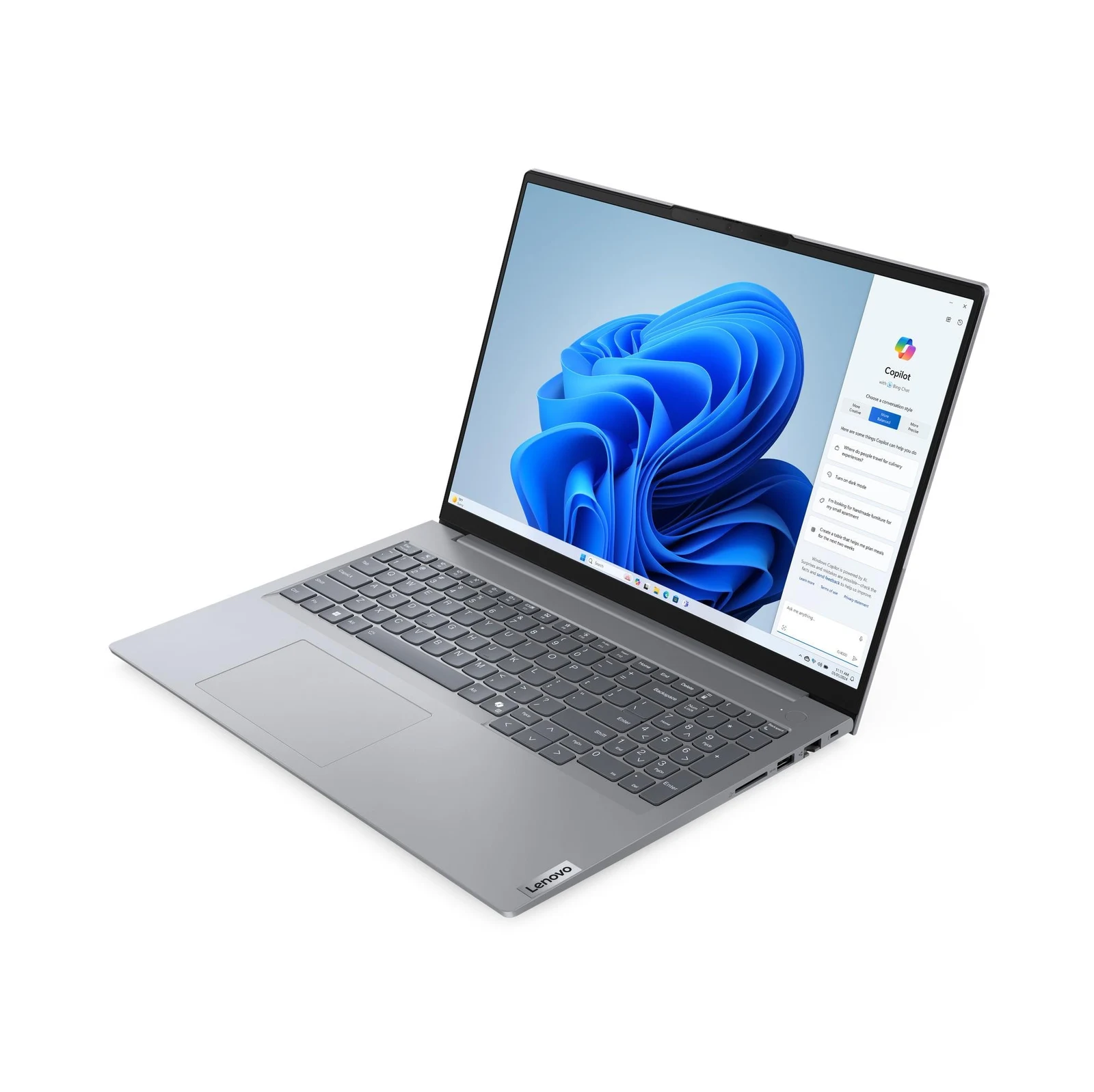 Ноутбук LENOVO ThinkBook 16 G7 ARP (21MW00ABSA) 16" IPS WUXGA/AMD Ryzen 5 7535HS/32Gb/1Tb SSD/VGA int/noOS/grey — фото 3