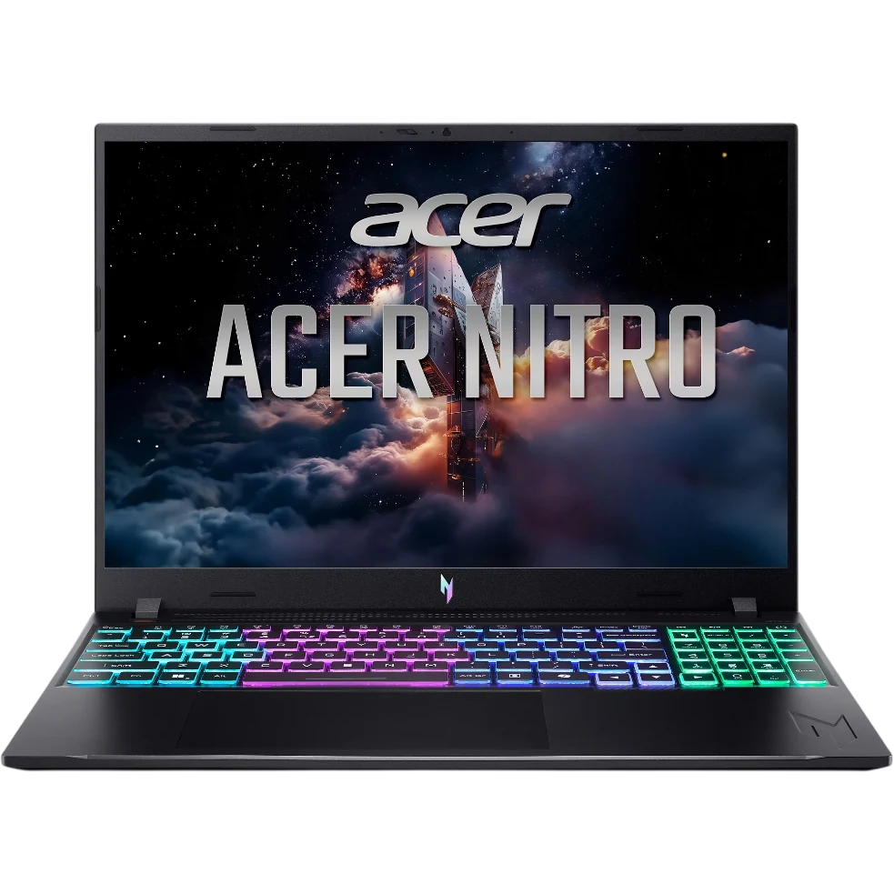 Ноутбук Acer Nitro V 16S ANV16-I31-71BH (NH.U5CCD.002) Core 7 240H 16Gb SSD512Gb NVIDIA GeForce RTX 5060 8Gb 16" IPS WUXGA (1920x1200) безОС black WiFi