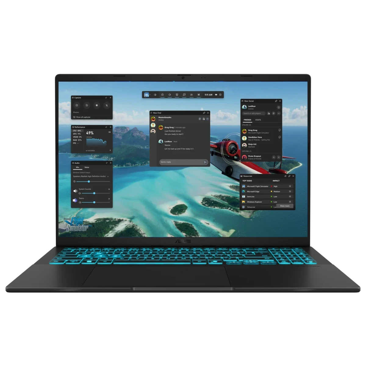 Ноутбук Asus V16 V3607VM-TK198 (90NB16K1-M00FA0) Core 5 210H 16Gb SSD1Tb GeForce RTX 5060 8Gb 16" IPS WUXGA (1920x1200) без ОС black WiFi BT Cam