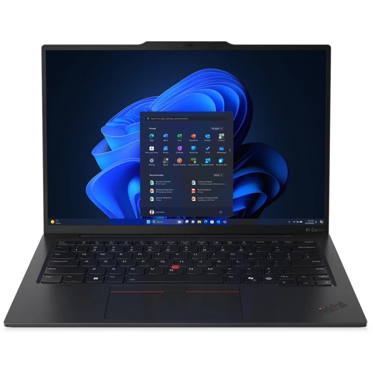 Ноутбук Lenovo ThinkPad X1 Carbon Gen 13 Ultra 7 (21NS0014US) 258V 32Gb SSD 512Gb Intel Arc Graphics 140V 14 2.8K OLED Cam 57Вт*ч Win11Pro(ENG) Черный