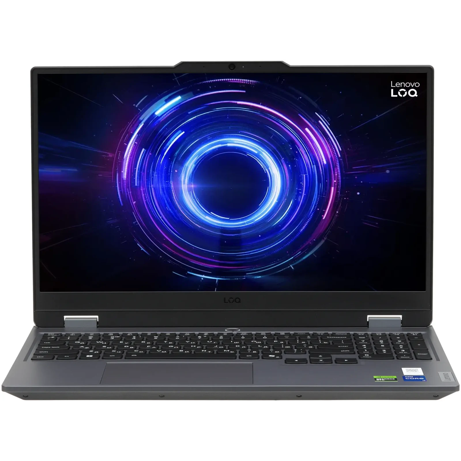 Ноутбук Lenovo LOQ 15IRX10 (83JE00XAFU-Win11) i7-14700HX 16Gb SSD 1Tb NVIDIA RTX 5060 8Gb 15,6 FHD IPS Cam 60Вт*ч(ENG SL) KBD RUENG Серый
