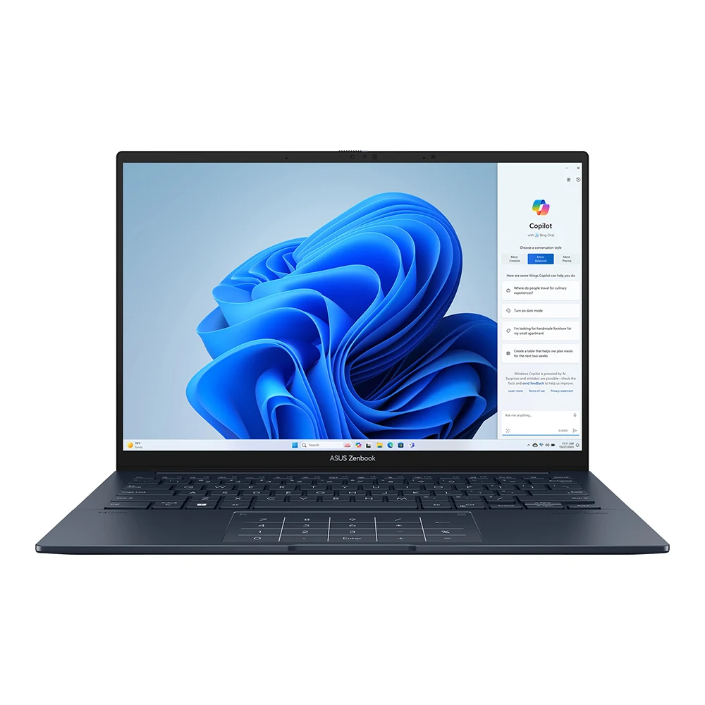 Ноутбук ASUS Zenbook UX3405CA-ST1353 (90NB14W1-M01ZR0) Blue 14" OLED 3K Ul7 255H/32Gb/SSD1Tb/140T/noOS/Bag