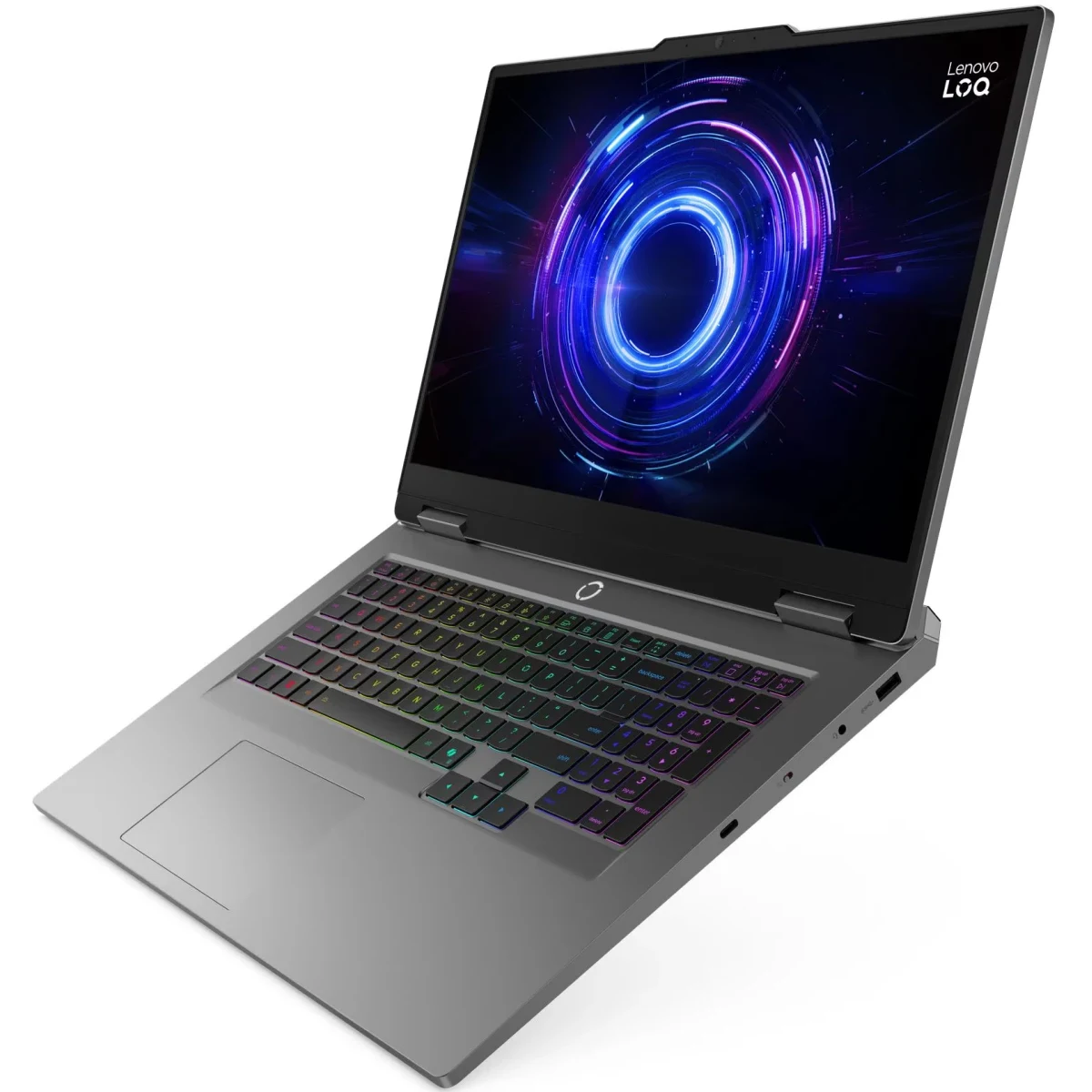 Ноутбук Lenovo LOQ 17IRX10 (83JH003NRK) Core i7 14700HX 32Gb SSD1Tb NVIDIA GeForce RTX 5070 8Gb 17.3" IPS FHD (1920x1080) без ОС grey WiFi BT Cam — фото 4