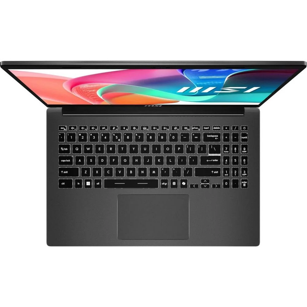 Ноутбук MSI Modern 15 F1MXG-1279XRU (9S7-15S111-1279) Intel Core 5 120U/16Gb (2*8 D5)/SSD512Gb/15.6"/IPS/FHD/1920x1080/60Hz/NoOS/RJ-45/Platinum Gray — фото 4