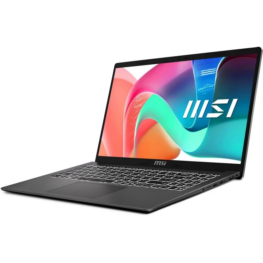 Ноутбук MSI Modern 15 F1MXG-1279XRU (9S7-15S111-1279) Intel Core 5 120U/16Gb (2*8 D5)/SSD512Gb/15.6"/IPS/FHD/1920x1080/60Hz/NoOS/RJ-45/Platinum Gray — фото 2