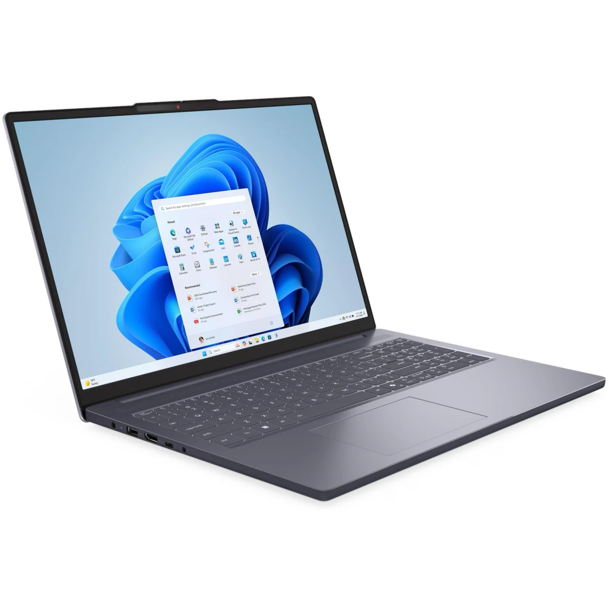 Ноутбук Lenovo IdeaPad Slim 3 16IRH10R (83K50007RK) Intel Core 7 240H 2500MHz/16"/1920x1200/16GB/1024GB SSD/Intel Graphics/Wi-Fi/Bluetooth/Без ОС Grey