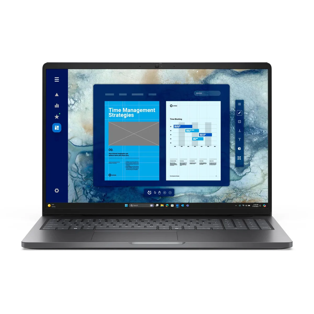 Ноутбук Dell Pro 16 (Pro16-7613) Core Ultra 7 255U 16Gb SSD1Tb Intel Graphics 16" WVA FHD+ (1920x1200) Linux grey WiFi BT Cam